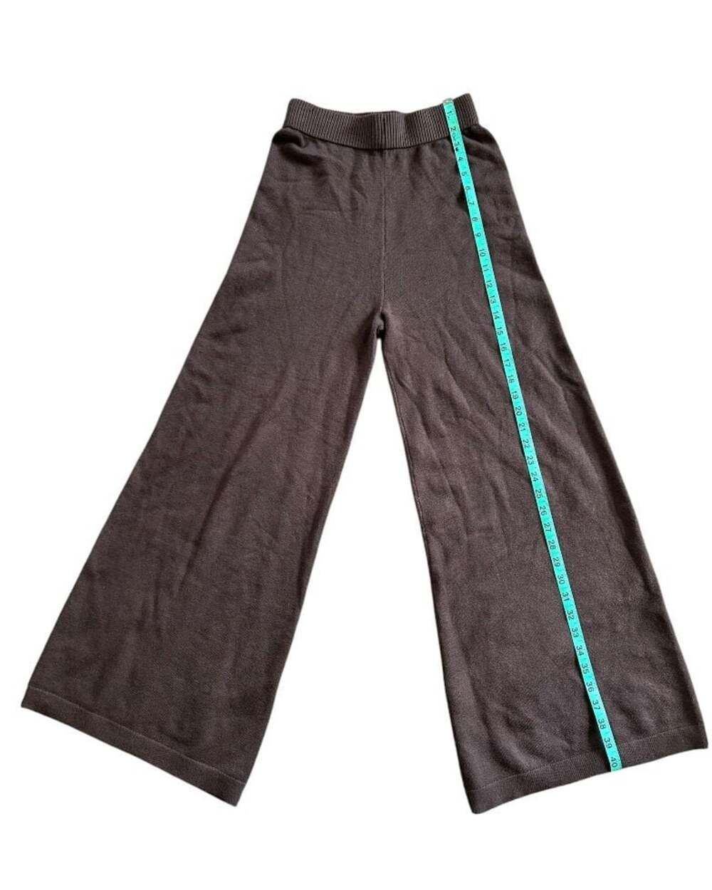 Sincerely Jules Women's Knit Wide-Leg Pull-On Pants Brown - Picture 2 of 4